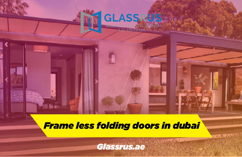 Frameless Folding Doors In Dubai Folding Doors Dubai Glass Works Dubai GlassRus UAE