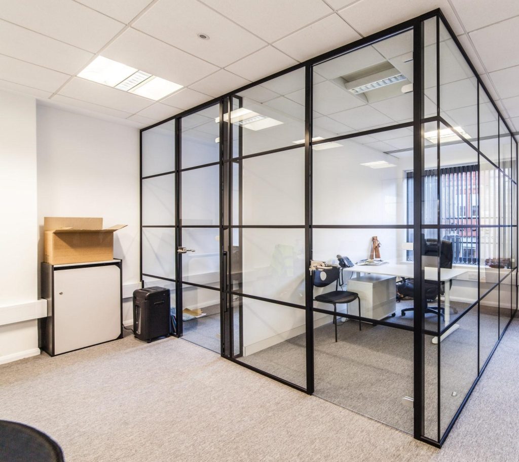 office partitions in dubai - glassrus