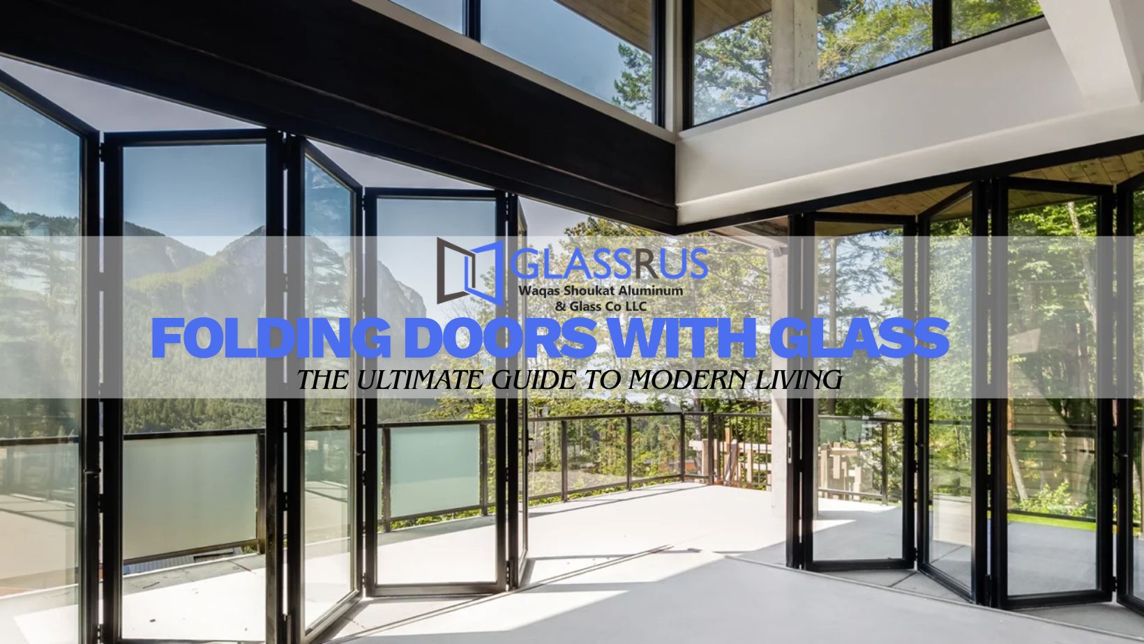 Folding Doors with Glass